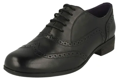 Produktbild von Clarks Damen Hamble Oak Schnürhalbschuhe, Schwarz (Black Leather), 36 EU