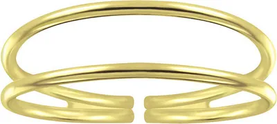 Produktbild von Ring zweireihig gold 925 Silber offen 55 (17.5 mm Ø)
