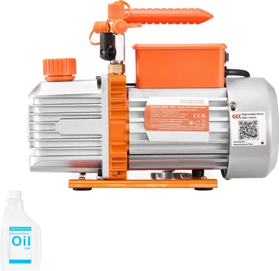 Obrázok produktu pre SucceBuy dvojstupňová výveva, 5 CFM 142 l/min, 375 W, kompatibilná so systémami R134a, R22 a R410a, 4-pólový motor, ideálna na údržbu automobilových klimatizácií a odplyňovanie živíc, vrátane oleja.