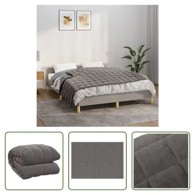 Zdjęcie produktu dla Koc obciążeniowy The Living Store szary 152x203 cm 11 kg tkanina