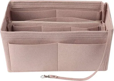 Produktbild von Famanu Handtaschen Organizer aus Filz - Organizer mit abnehmbarer Tasche und Schlüsselanhänger