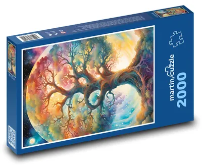 Produktbild von martinpuzzle - Puzzle 2000 Teile - Bunter Weltraumbaum