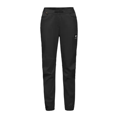 Schwarze Trekkinghose für Damen; Modell "Massone Light Pants" von Mammut; ideal für Outdoor-Aktivitäten.