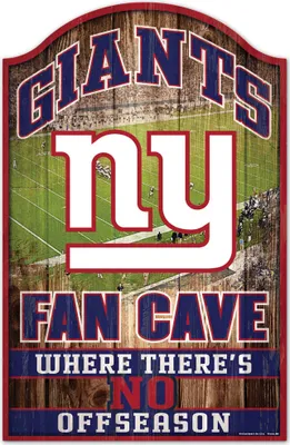 Produktbild von NFL New York Giants Fan Cave No Off Season Wood Sign Holzschild Holz 43x28cm