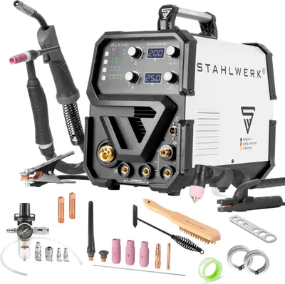 Produktbild von STAHLWERK 4 in 1 Kombi-Schweißgerät CTM-250 ST mit 200 A und 50 A Plasma-Funktion