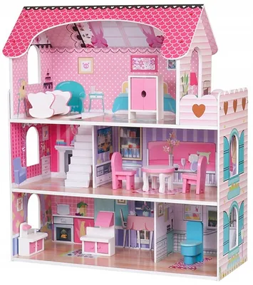 Image de Maison de poupées Barbie avec meubles, grande taille