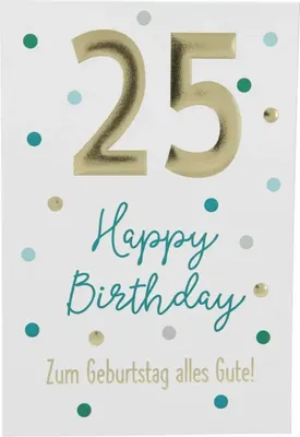 Produktbild von Depesche Zahlenkarten - Das beste Alter Sortierung : 25 Happy Birthday Zum Geburtstag... Zahlenkarte Sortierung: 25 Happy Birthday Zum Geburtstag...