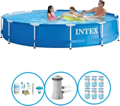 Obrázok produktu pre Kovový rám bazéna Intex - balenie bazéna - 366x76 cm