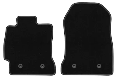 Productafbeelding van Velours voormatten voor Toyota GT86 vanaf 2011 (coupé) – 2-delig, zwart, op maat – Wielganizator BASIC