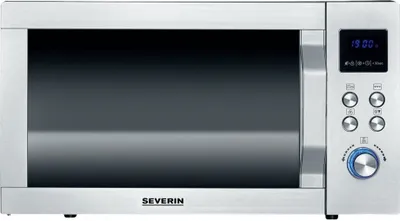 Produktbild von Severin 7777000, Arbeitsplatte, Grill-Mikrowelle, 25 l, 900 W, Eingebautes Display, Tasten, Drehregler
