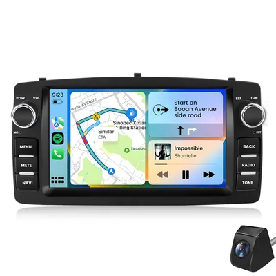 Produktbild von Hexinex Autoradio für Toyota Corolla E120 / BYD F3 Android 15 2GB+64GB 7 Zoll WIFI Rückfahrkamera