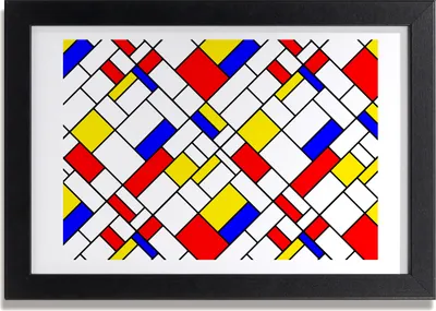 Produktbild von Bild 30x20 MDF-Rahmen, Wandkunst Abstraktion