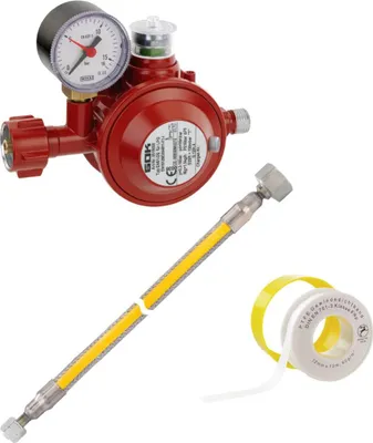 Produktbild von GOK Herd Anschluss Set Pro, Betriebsdruck:29 (30) mbar, Schlauchlänge:1 m