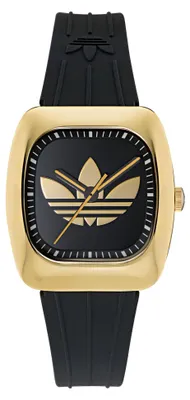 Produktbild von Adidas Uni Uhr RETRO WAVE ONE Silikon schwarz AOSY26001