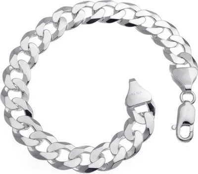 Produktbild von SILBERKETTEN STORE Panzerkette Armband 10mm - 925 Silber, Länge wählbar - 25cm