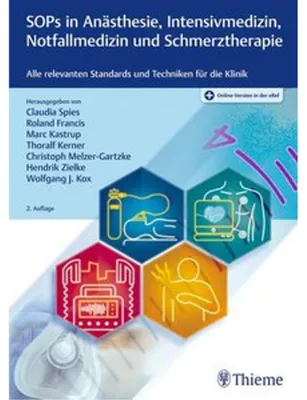 Produktbild von SOPs in Anästhesie, Intensivmedizin, Notfallmedizin und Schmerztherapie