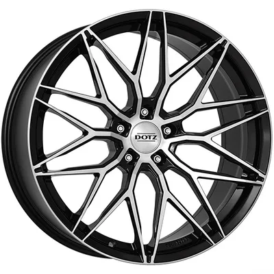 Produktbild von ALUFELGE DOTZ Suzuka dark 8.5x19 5x120 ET 33 BLACK/POLISHED