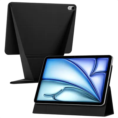 Image de Étui pour tablette Accezz High Stand pour Apple iPad Air 11 pouces (2026) M4 / (2025) M3 / (2024) M2 / Air 5 (2022) / Air 4 (2020) - Noir