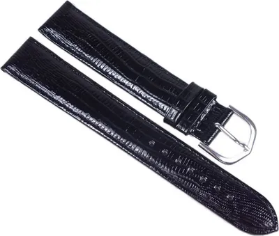 Produktbild von Minott Eidechs-Narbung Ersatzband Uhrenarmband Kalbsleder Band XL schwarz 23579S, Stegbreite:12mm
