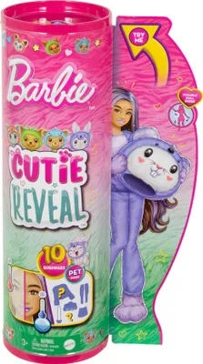 Zdjęcie produktu dla Barbie Cutie odsłania Barbie w kostiumie - Króliczek w kostiumie HRK26