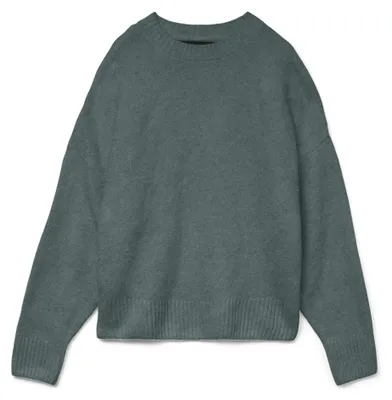 Image de Vero Moda VMBOOM, pull, pour adultes, femme, vert, taille L, coupe ample