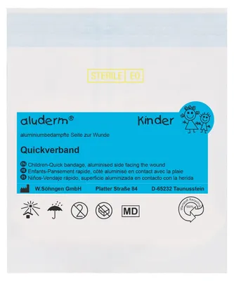 Produktbild von Quickverband aluderm Kinder Quickverband groß