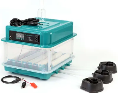 Obrázok produktu pre Plne automatický povrchový inkubátor Fudajo pre 15 vajec, inkubátor 40 W s otočným systémom, inkubátor s reguláciou teploty a vlhkosti, inkubátor na liahnutie vajec