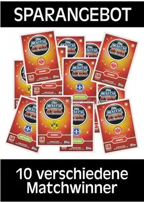 Produktbild von Topps Match Attax - 2016/17 - 10 verschiedene Matchwinner - Deutsch