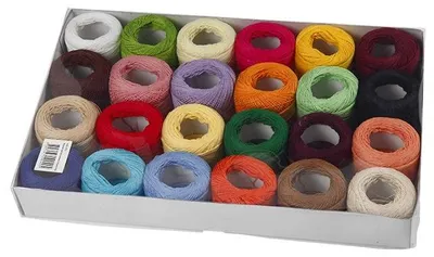 Immagine prodotto di Filato di cotone, mercerizzato, colori assortiti, 24x20 g