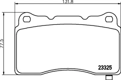 Produktbild von HELLA Bremsbeläge Satz Bremsklötze für TESLA Model S (5YJS) 8DB 355 014-451