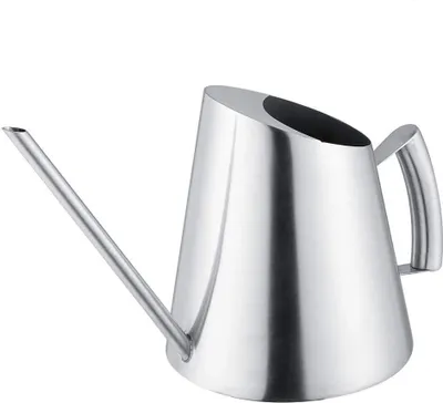 Produktbild von Edelstahl Gießkanne, 900ml Giesskanne, Blumengießkanne Metall für Zimmerpflanzen, Gartengießkanne Blumenkanne Blumengießer Goldener Langer Mund Kleine für Balkon Gartenarbeit Garten