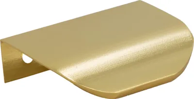 Produktbild von Eleganter 50 mm Kantenmöbelgriff in Gold - Aluminium, matt, inklusive Montageschrauben für stilvolle Möbelaufwertung.