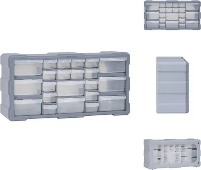 Obrázok produktu pre vidaXL Viaczásuvkový organizér s 22 zásuvkami 49x16x25,5 cm - Skrinky na náradie