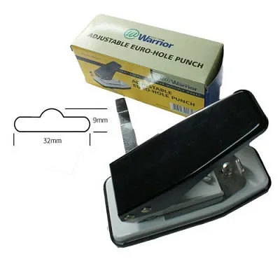 Produktbild von Eurolocher - Lochgröße 32 x 6,5 x 9mm für Plastikkarten, Folie, Papier