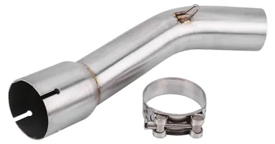 Image de Raccord de tuyau intermédiaire pour système d'échappement complet de moto, compatible avec les Yamaha FZ1 et FZ1-N de 2006 à 2015