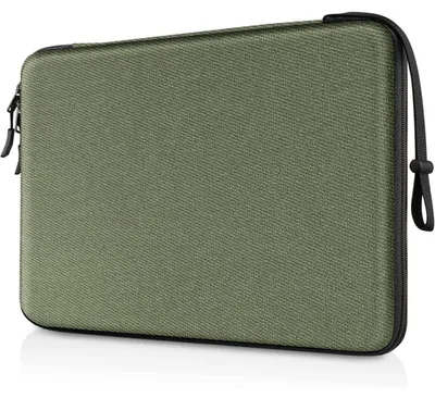 Productafbeelding van Laptophoes, beschermend, voor 13,6, 14 of 13,3 inch laptops, schokbestendig, kleur: mosgroen
