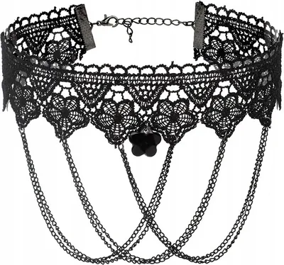 Produktbild von CHOKER Spitze Stickerei Schwarz HALSKETTE Gothic CH02