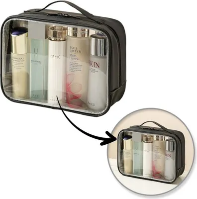 Zdjęcie produktu dla Kosmetyczka organizer na kosmetyki czarna 26x20x11cm KS105WZ1