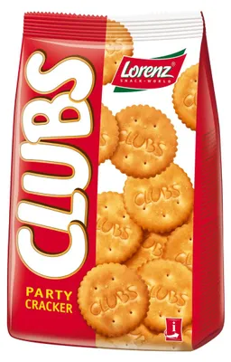 Zdjęcie produktu dla Lorenz Party Clubs drobno solone i chrupiące krakersy 200g
