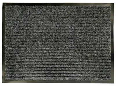Imagen del producto de Felpudo de rayas goma antideslizante - gris 7190000-1