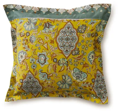 Immagine prodotto di Custodia per cuscino in raso Bassetti, singola, modello Tigullio, colore oro giallo (Y1), dimensione 40x40 cm