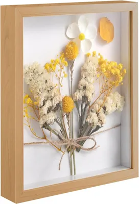 Obrázek produktu pro 3D fotorámek ze dřeva, rozměry 20 x 25 x 3 cm, určený k vyplnění fotografiemi a dekoracemi