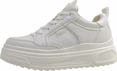 Image de Buffalo Dames Faible Sneaker Low Top 1636201 blanc