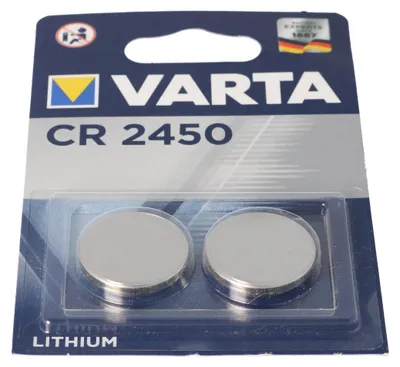 Produktbild von 2x Varta Knopfzelle CR2450 Batterie 3V Lithium Coin Retail