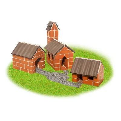 Zdjęcie produktu dla Zestaw do budowania z miniaturowych klocków - Wiejskie chaty