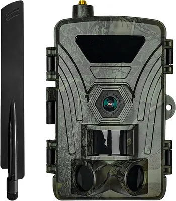 Zdjęcie produktu dla Kamera do obserwacji przyrody 4G, nagrywanie wideo 8K, zdjęcia 60 MP, czujnik PIR z zasięgiem 15-20 metrów, ultraszybki czas reakcji, aplikacja mobilna, przechowywanie w chmurze, kamera z podczerwienią