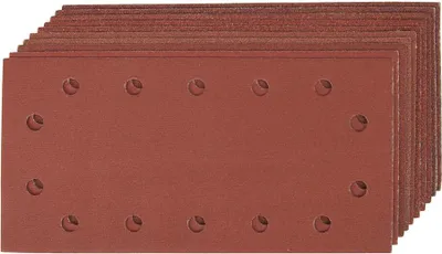 Produktbild von Silverline Klettschleifblätter, gelocht, 115 x 230 mm, 10-tlg. Satz