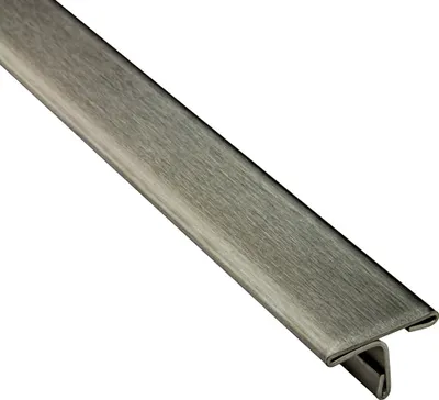 Produktbild von T-Profil Edelstahl Schiene Übergangsprofil V2A L250cm 15mm gebürstet