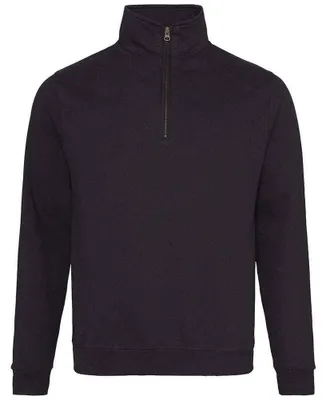 Obrázek produktu pro Awdis - Pánská mikina "Sophomore" s krátkým zipem, model LT1766 (velikost XL), barva: tmavě černá
