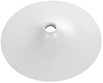 Produktbild von Runde Bodenplatte für Barhocker - Metallgrundplatte | Farbe: Weiß | Abmessungen: 385x385x85 cm
